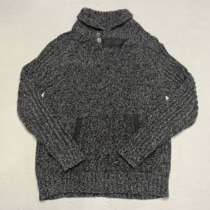 J.B. Holt Cable Knit Sweater Size Large Gray Thick Sweater
